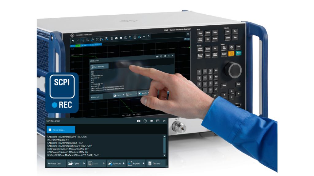 集成 scpi 记录仪的 znb3000