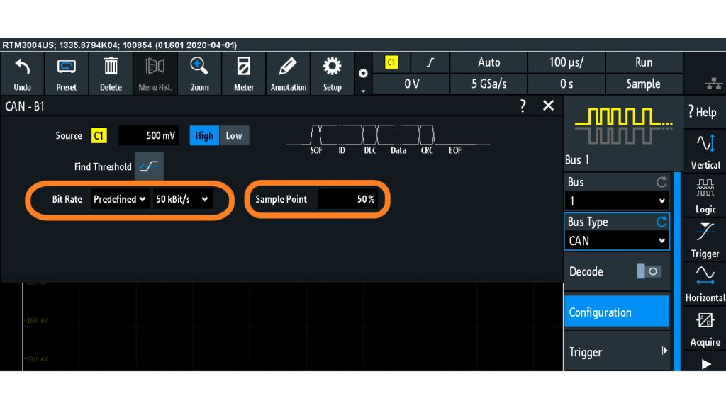 can decode using r&s®rtm3000