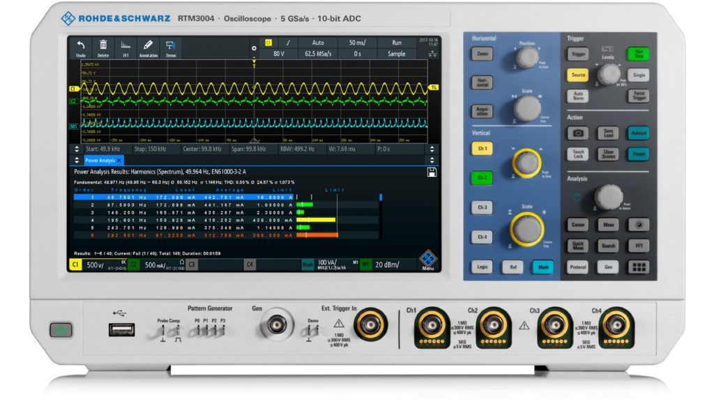r&s®rtm3000 oscilloscope