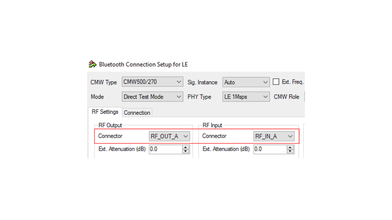 bluetooth connection setup for le