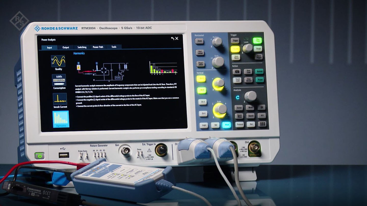 rtm3000 - harmonics analysis
