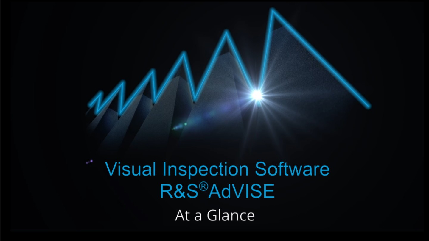 r&s®advise visual inspection software
