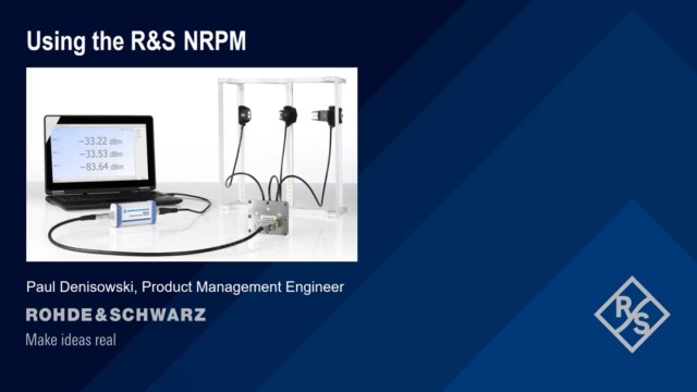 using the r&s nrpm