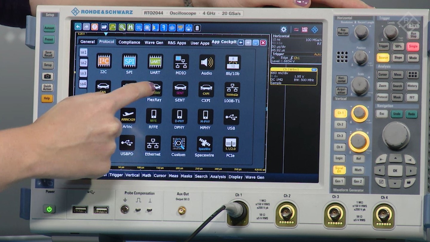 decode flexray with an oscilloscope