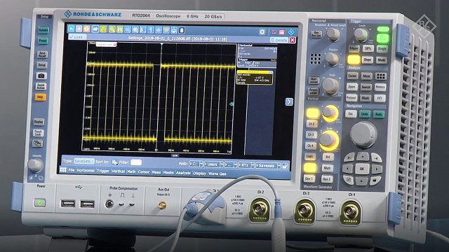 easy selection of instrument setup